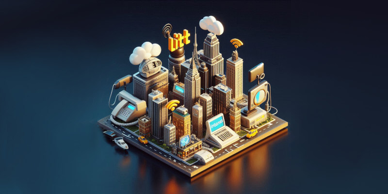 Un'immagine che rappresenta in modo metaforico la connettività internet (Generata con AI).